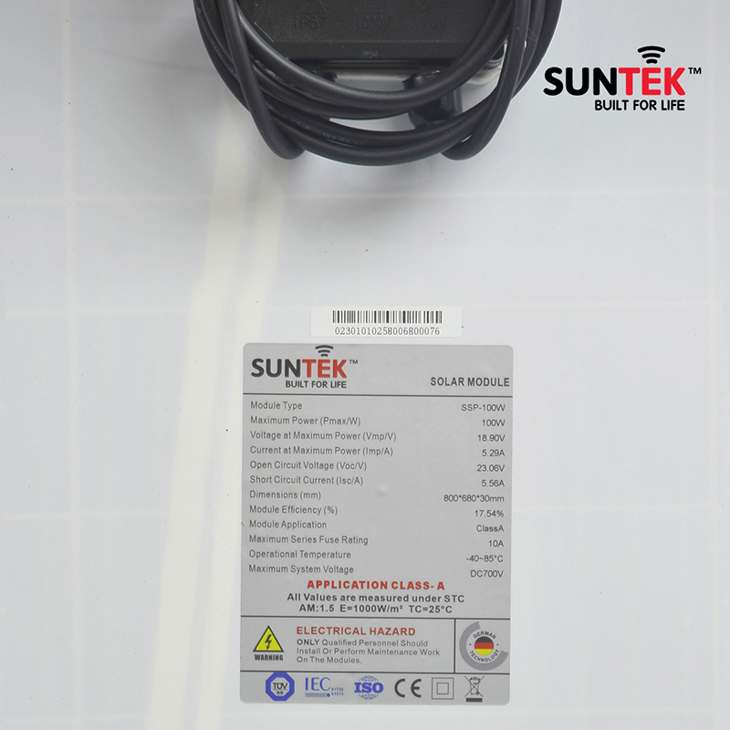 Tấm pin năng lượng mặt trời SUNTEK SSP-100W